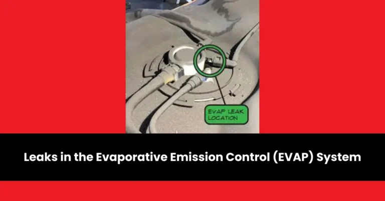 leaks in the evaporative emission control (evap) system | wheels mansion