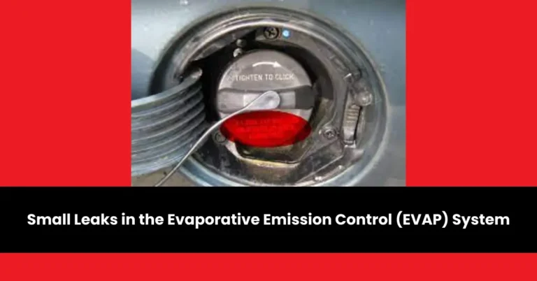 small leaks in the evaporative emission control (evap) system | wheels mansion